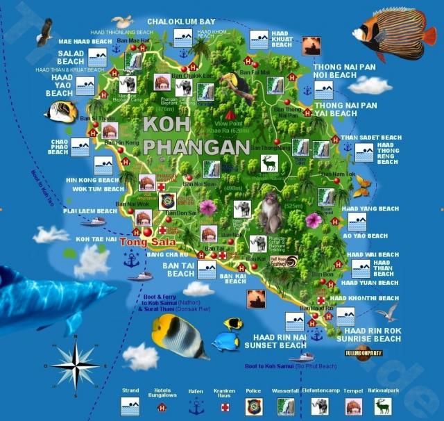 KOH PHANGAN,FULL MOON PARTY Y ANG THONG - RESACÓN EN TAILANDIA (2)