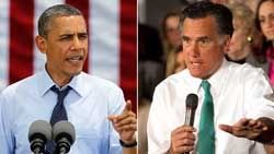 Obama and Romney Obama and Romney