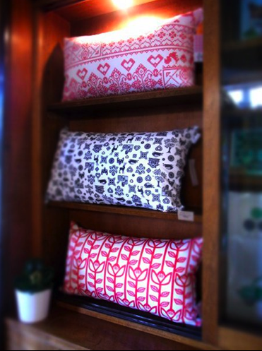 A Skulk of Foxes - Printed Rectangle Cushions $120 each