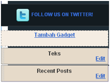 TAMBAH GADGET