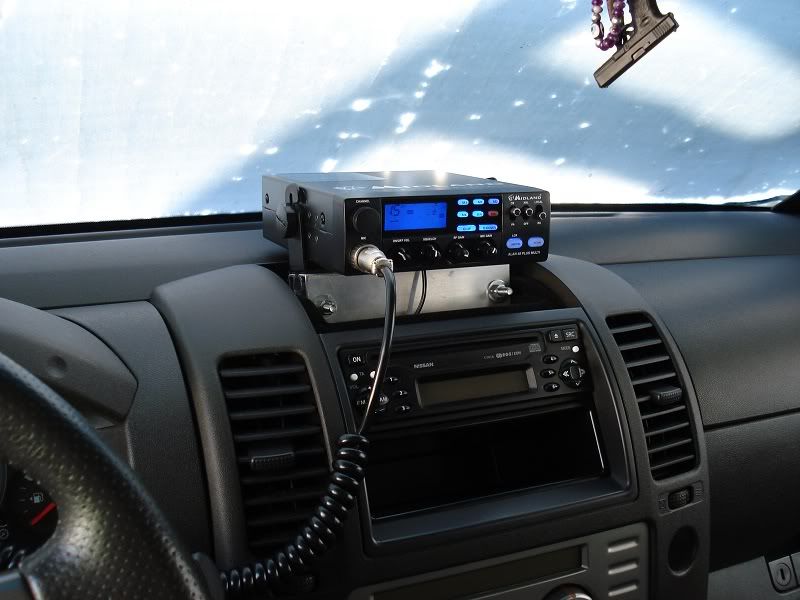 Installing CB radio.