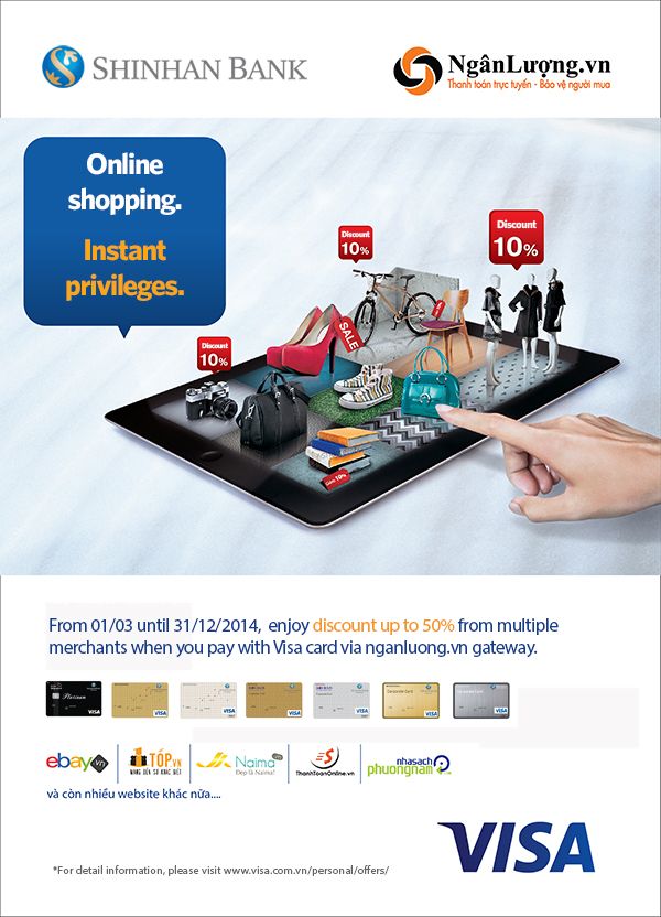 Mở Thẻ Tín Dụng VISA SHINHAN Bank Miễn Phí-Miễn Phí Thường Niên-Cực Nhiều Ưu Đãi - 1