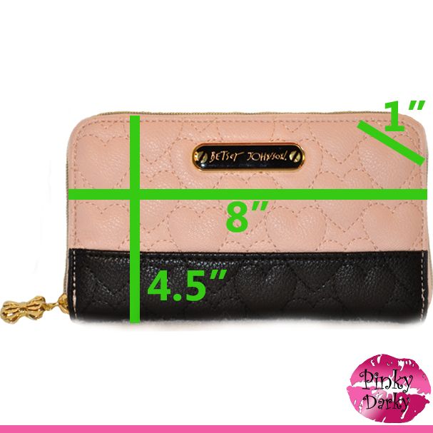 betsey johnson quilted wallet