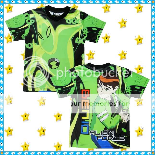 Ben 10 Alien Force T Shirt Age 3 4 4 5 6 7 Years Toys Boys Clothes Size 4 6 8