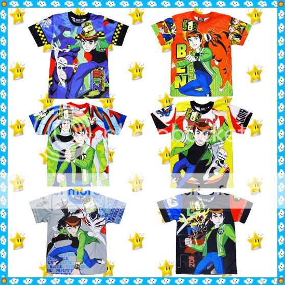 BEN 10 ALIEN FORCE T shirt age 4 10 years toys Boys Top Kids Party 