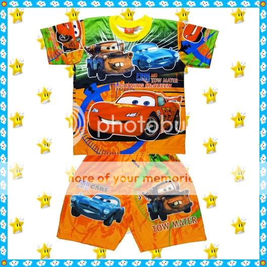 McQueen Disney Cars 2 Outfit Set Age 1 7 Years Baby Kids Boys Clothes Top Shorts