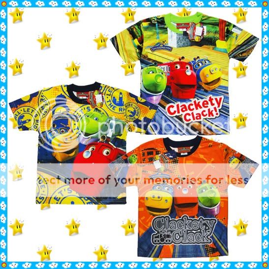 CHUGGINGTON Train Kids Baby Boys Clothes toy Top Tshirt  