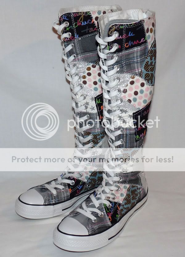 NEW Converse All Star Chuck Taylor XX Hi Knee High Patch/Patchwork 